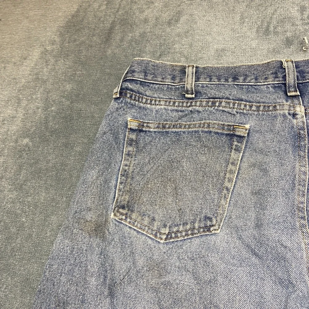 Wrangler Premium Quality Jeans Men 40x32 Blue Denim Cotton Stretch Relaxed Fit